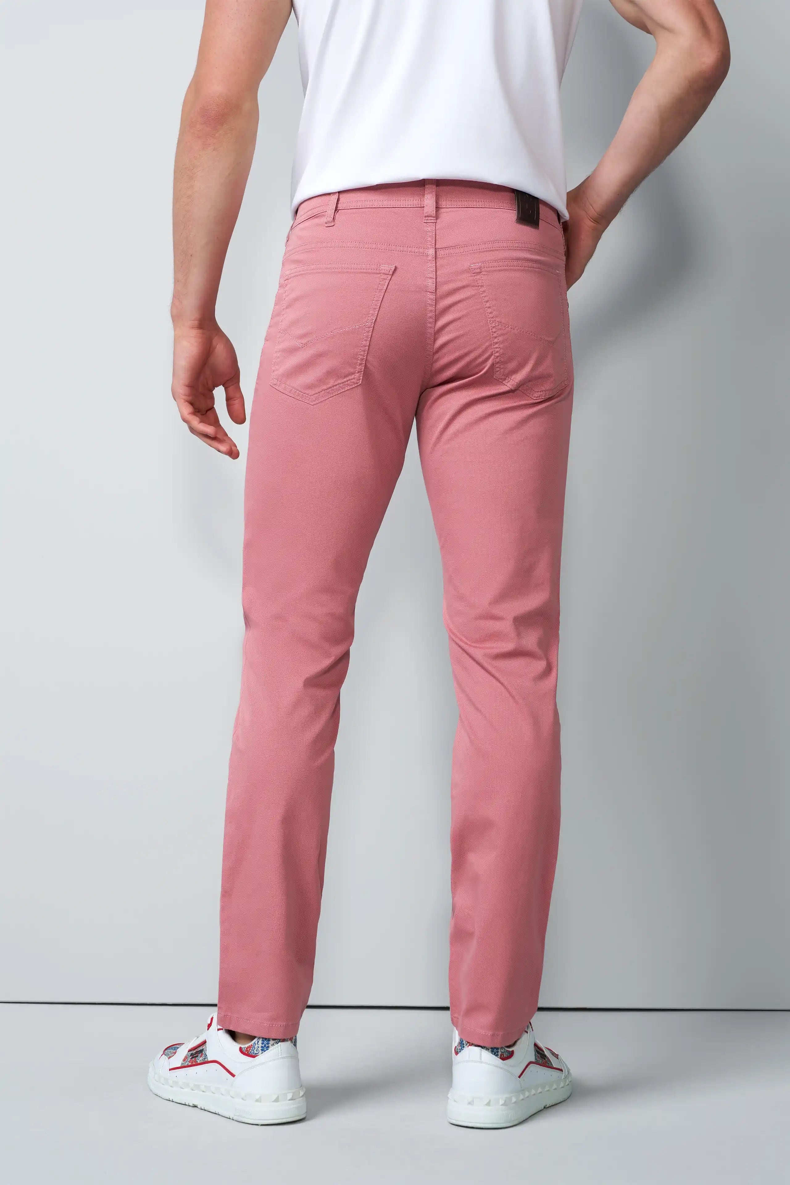 FIVE 1-6075 FIVE-POCKET TROUSERS WITH A MICRO PRINT