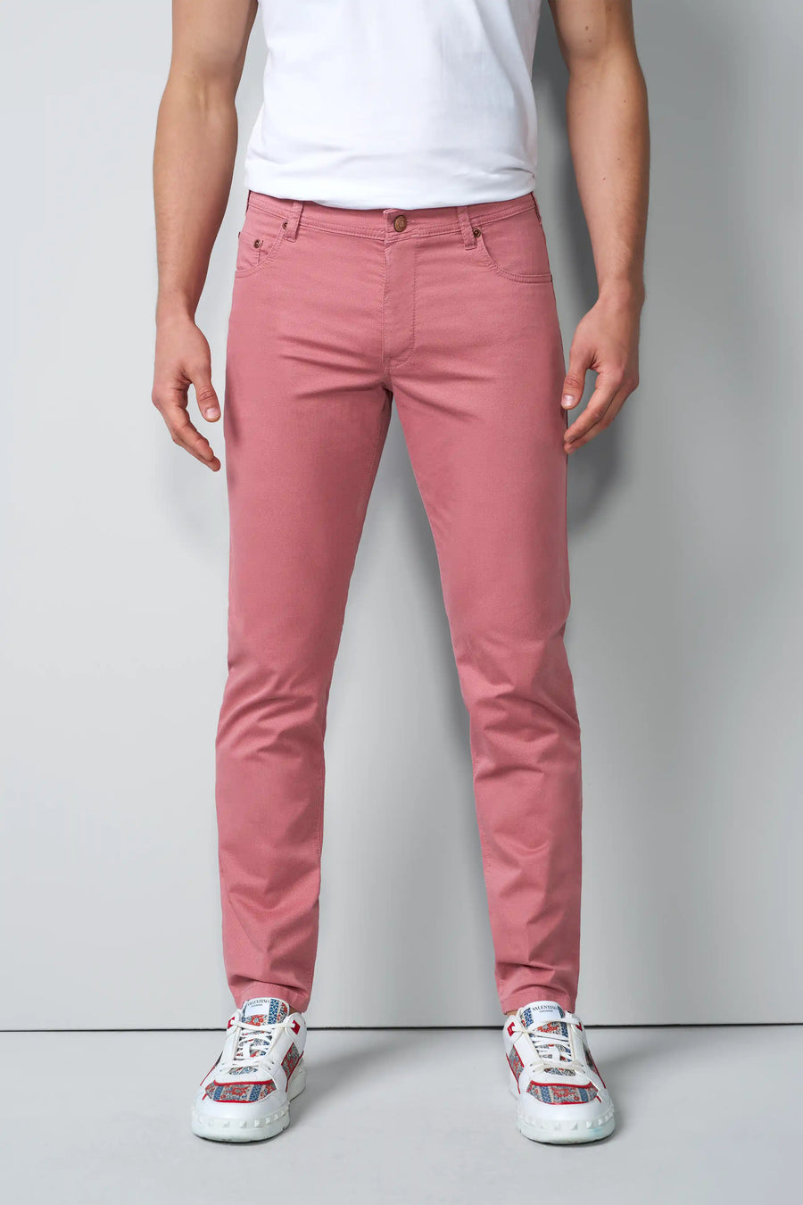 FIVE 1-6075 FIVE-POCKET TROUSERS WITH A MICRO PRINT