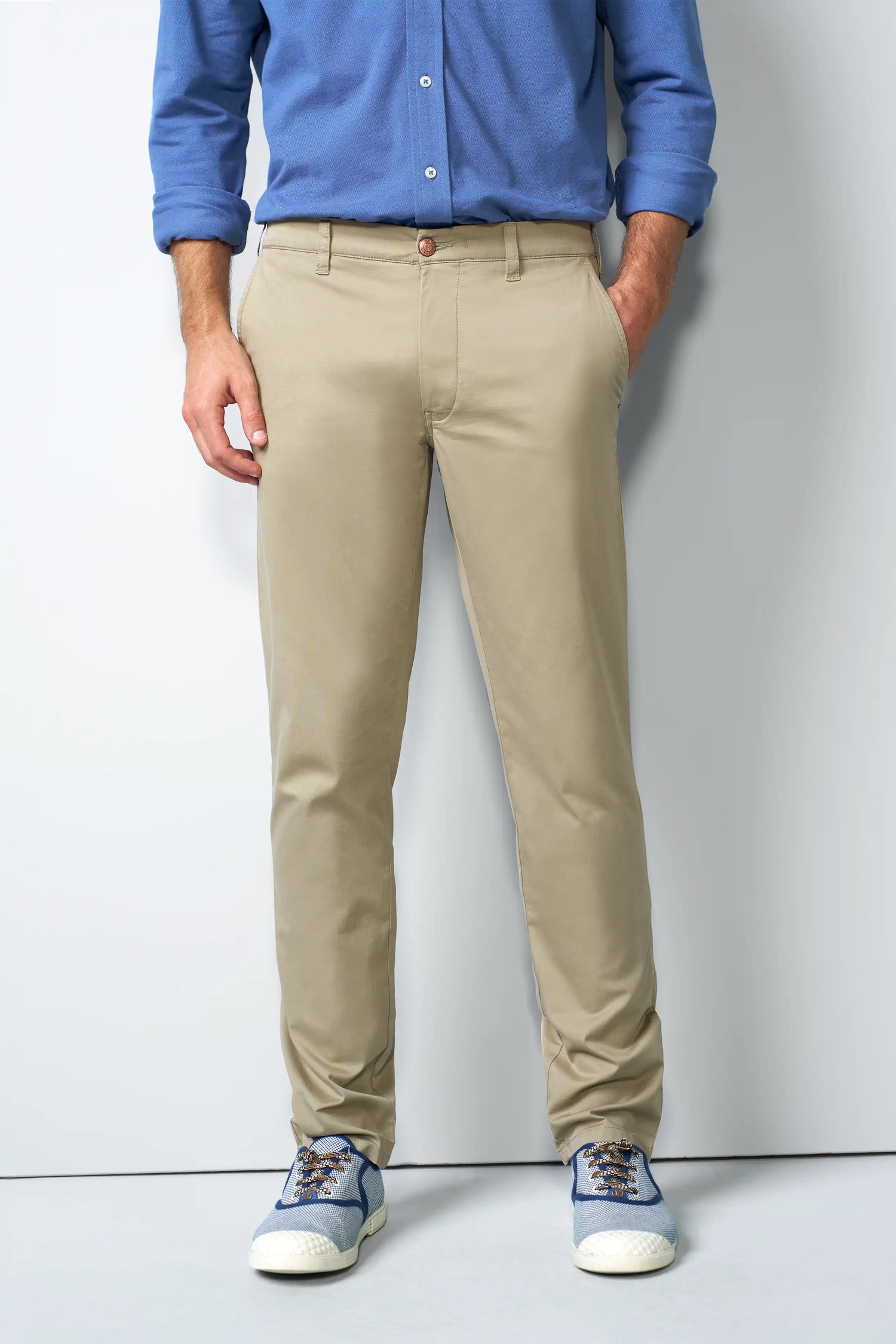MOVE 1-6024 CHINOS WITH A STRETCH WAISTBAND