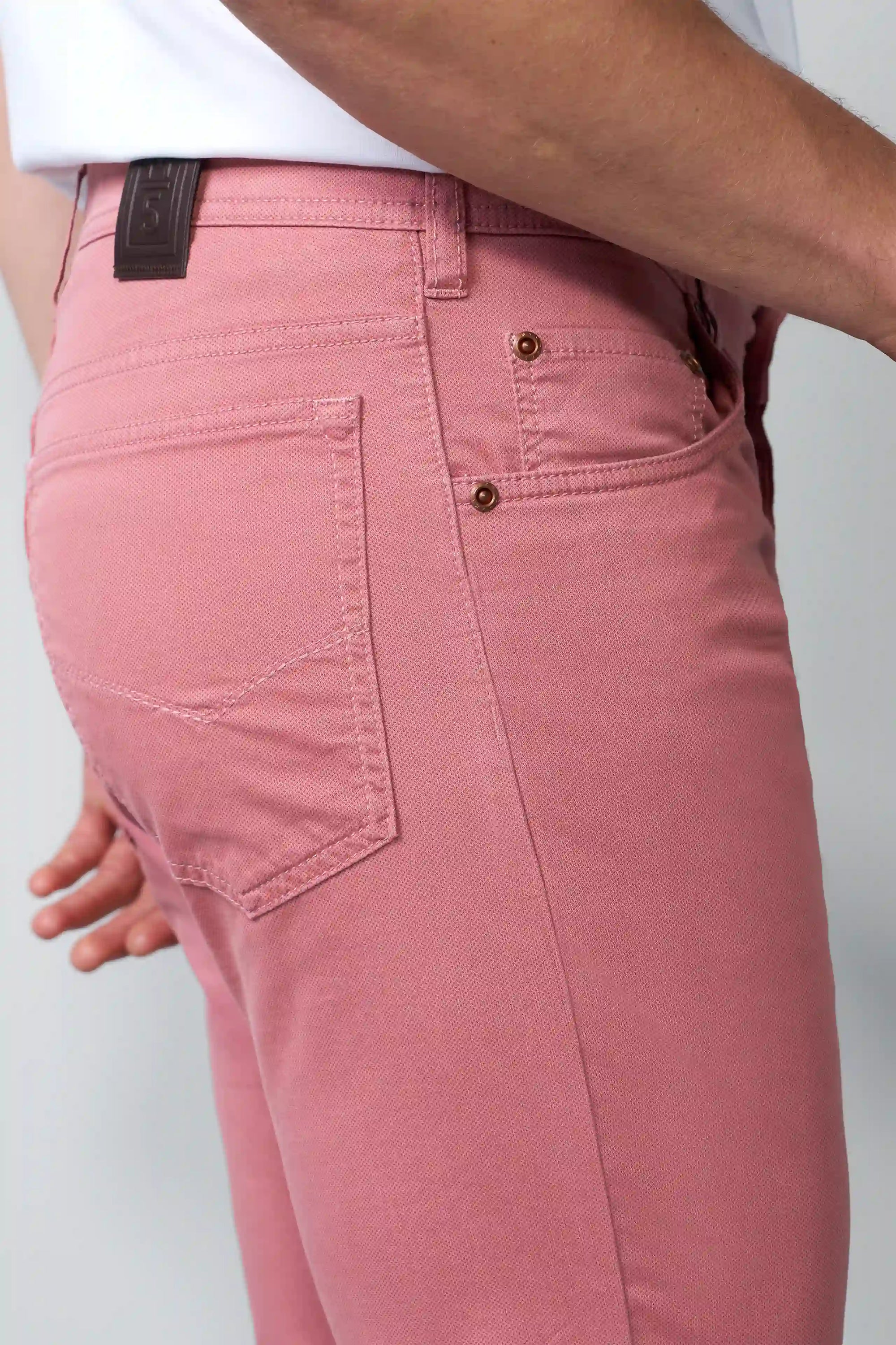 FIVE 1-6075 FIVE-POCKET TROUSERS WITH A MICRO PRINT