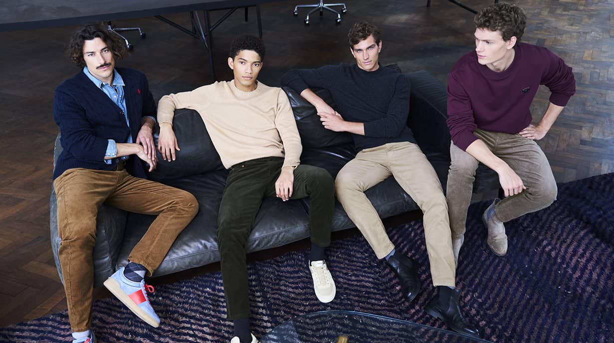 Pantalons en velours côtelé