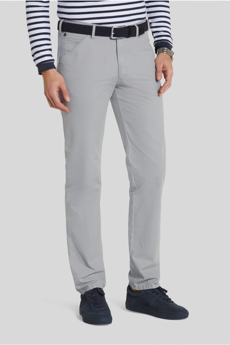 s.Oliver Five-Pocket Trousers blue-natural white striped pattern casual look Fashion Trousers Five-Pocket Trousers 